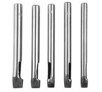 RPXHZLKTM Set di punzoni per Pelle, Set di perforatrici ovali for Pelle da 3 mm, 5 Misure, 6-10, Argento, Pezzi for la Realizzazione Cinturini for Orologi