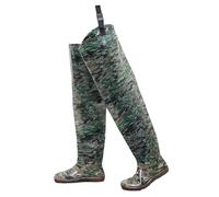 RPXHZLKTM Trampolieri da Caccia per l'anca Pantaloni da Pesca in PVC mimetici, robusti da Uomo, Facili da Indossare e da togliere, for l'agricoltura all'aperto(6)