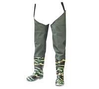 RPXHZLKTM Trampolieri da Caccia per l'anca Pantaloni da Pesca mimetici da Uomo, 2 Strati di Nylon, Suola Spessa Oxford, for paludi, Laghi, Agricoltura(6.5)