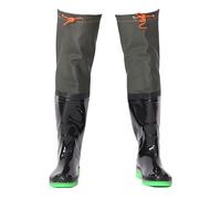 RPXHZLKTM Trampolieri da Caccia per l'anca Stivali da Pesca in PVC a 2 Strati, Suola Oxford Spessa Impermeabile da Uomo, for Agricoltura e Giardinaggio(6.5)