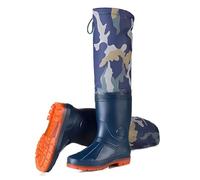 RPXHZLKTM Trampolieri da Caccia per l'anca Stivali da Pesca mimetici Blu, Stivali da Pesca in Nylon e Gomma con Suola Spessa Oxford, for Agricoltura, Giardinaggio, Laghi(5.5)