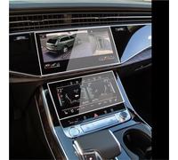 RQHTHTR Pellicola Protettiva Antigraffio Per LCD Per Navigatore GPS Per Auto, 2 Pezzi, In Vetro Temperato Per Q7 Per Q8 2019-2020 Auto Nano Display Pellicola Trasparente