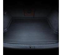 RQLCS Auto Pelle Tappetino Bagagliaio per Jeep Compass 2017-2022 2023 2024 2025, Vasca Baule Tappeto Antiscivolo Baule Fodera Protezione Accessori,B-Black