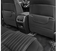 RQLCS Tappetino Anti Calcio Sedile Posteriore Auto per Cadillac CTS II Coupe 2011-2014, Pelle Cuscinetti Anti-Calcio Schienale Impermeabile Accessori,Black
