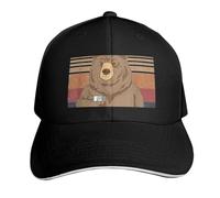RQLNBOBZ Berretto da Baseball Questo è Quello Che Faccio. Bevo Bourbon odio Le Persone e so Le Cose. Orso Che beve. Cappuccio da Maglietta.