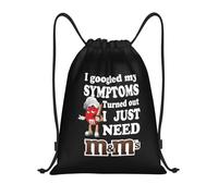 RQLNBOBZ Borsa con coulisse leggera M-MS Candy Chocolate Ho cercato su Google i miei sintomi e ho scoperto che ho solo bisogno di uno zaino per riporre gli oggetti in palestra