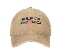RQLNBOBZ Cappellino da Baseball Gulfs of America, Estivo, Casual, Hip Hop, Modello EST. 2025, da Uomo e da Donna, con Stampa, per Palestra, all'aperto, con Visiera Parasole