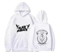 RQLNBOBZ Felpa con Cappuccio Autunnale Sabbath da Uomo Vintage Rock Casual con Stampa Band Heavy Metal Album Concerto Musica Sabbath Black Sabbath