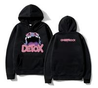 RQLNBOBZ Felpa con Cappuccio Detox Monster Tour Gruppo Rock Giapponese One Ok Rock Moda Autunno/Inverno Uomo e Donna Modello Harajuku in Cotone con Cappuccio