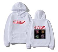 RQLNBOBZ Felpe con Cappuccio Stampate Rock Primaverili Band Musicale Gorillaz Punk Anni '90 Casual Moda Magliette Sportive Nuove da Uomo Taglie Forti Pullover Unisex