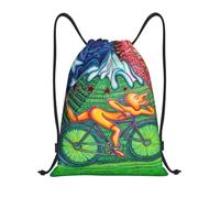 RQLNBOBZ Zaino con coulisse per la giornata della bicicletta Albert Hoffman leggero assorbente per acidi LSD per feste palestra sport sacchi per lo shopping