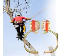 RQLSSSLMXJ Picchetti Regolabili per Arrampicata su Alberi, Resistenti e con Pedali Antiscivolo, in Acciaio Inox 304, Portata Massima 120 kg, Perfetti per la Cura degli Alberi e l'arrampicata