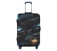 RQMPHUGNCF Future Robot Valigia Copertura Bagagli Custodia Protettiva Materiale Alta Elasticità Per Viaggiatori, Bianco, XL, bianco, XL