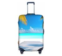 RQMPHUGNCF Maldives Holidays - Custodia protettiva per valigia, materiale ad alta elasticità, per viaggiatori, bianco, L, bianco, L