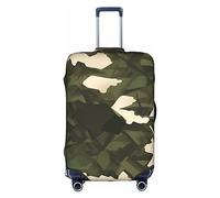 RQMPHUGNCF Materiale protettivo di alta elasticità della cassa dei bagagli della copertura della valigia del camuffamento dell'esercito per i viaggiatori, bianco, bianco, L