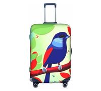 RQMPHUGNCF Red Leaf Bird - Custodia protettiva per valigie, materiale ad alta elasticità, per viaggiatori, bianco, M, bianco, M