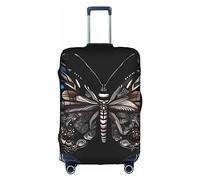 RQMPHUGNCF Science Butterfly Valigie Cover Bagagli Custodia Protettiva Materiale Alta Elasticità Per Viaggiatori, Bianco, S, bianco, S