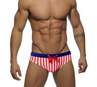 RQPYQF Costume Slip Uomo, Costume Mare Uomo Slip Mare e Piscina Uomo Swimming Brief Coulisse Regolabile YK35 Taglia M - XXL