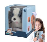 Rqrdww This Interactive Plush Robot Puppy Mimics The Actions of A Real Dog, Including Walking, Barking, and Wagging Its Tail. Its Movements Provide an Engaging Experience for Children