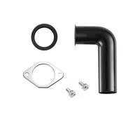 RQYEKDO Il kit di installazione a gomito per lo smaltimento dei rifiuti da 1-1/2 "include gomito di scarico con flangia, guarnizione e due viti