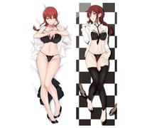 RQYJY Federa per Cuscino per Chainsaw Man, Anime Federa Morbida Federa Lunga per la casa Decorazione Federa Morbida,1-160 * 50CM