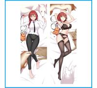 RQYJY Federa per Cuscino per Chainsaw Man, Anime Federa Morbida Federa Lunga per la casa Decorazione Federa Morbida,1-160 * 50CM