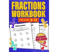 RR Publishing Fractions Workbook for Ages 8-12 (Tascabile)