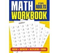 RR Publishing Math Workbook for Adults Addition, Subtraction, Mult (Tascabile)