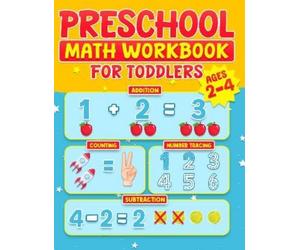 RR Publishing Publishing, Preschool Math Workbook for Toddlers Ages (Tascabile)