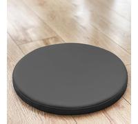 Rr tianshi Cuscini Impermeabili della Sedia 40/45/50cm, Cuscino Rotondo della Sedia del Cuscino della Sedia Lavabile del Sedile della Sedia per Il Giardino del Patio della Cucina (50x50x5cm,Nero)