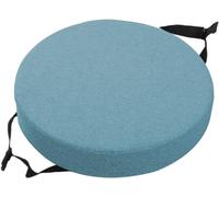 Rr tianshi Cuscino rotondo per sedia, morbido cuscino per sedia, con fibbia antiscivolo, per casa e ufficio (25 x 25 x 5 cm, blu)