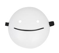 RRANYF Maschera da sogno, maschera bianca di Halloween, The Dream - Maschera musicale canzone video stesso, maschera cantanti, feste, danza, oggetti di scena cosplay, A, 9.25" x 9.25"