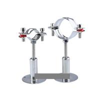 RRBXXUYN 1pc 15mm-19mm 304 Stainless Steel Adjustable Screw Bracket Tube Circular Hose Clamp Suspension Pipe Clips Fasteners