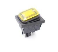 RRBXXUYN 1pcs 4pin LED Yellow on off KCD4 Switch 2 File with Lights Rocker Power Switch LED 12V