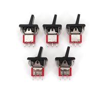RRBXXUYN 5Pcs Sh T80-R Series R8015-P14 3Pin ON-ON 2-Position Paddle Toggle Switch 5A/125VAC