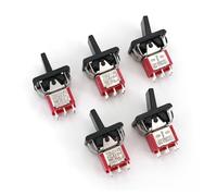 RRBXXUYN 5Pcs Sh T80-R Series R8018-P14 6Pin ON-off-ON 3-Position DPDT Rocker And Paddle Switch