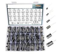 RRBXXUYN 753pcs Aluminum Electrolytic Capacitor Assortment Kit 24values 10v 16v 25v 50v 0.1uf 1uf 2.2uf 33uf 47uf 220uf 470uf 680uf