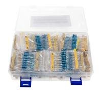RRBXXUYN 860Pcs 86Values x 10Pcs 1% 1W Metal Film Resistor Assorted Kit Set 0.1 Ohm~ 10M Ohm Capacitor Range Box