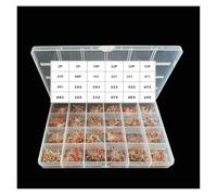 RRBXXUYN 960Pcs/Lot 2PF-0.1UF 50V 24Value*40Pcs Ceramic Capacitor Assortment Kit Set DIY Electronic 20%
