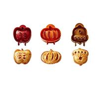 RRCJXLQDSF Stampi Mini Torta Natalizia Per Baking | Pressa Hand-pie Tascabile | Set Per Tartine Dolci E Salate Per Feste E Buffet | Stampi Mini Pie in ABS Riutilizzabili (RED-3PCS-A)