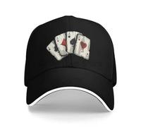 RRCRUHG Cappello da Baseball Classico Cartone Animato Cartone da Gioco Sandwich Vecchio Secchio da Carte Unisex Snapback Trucker Sportivo Regolabile Cappello di Cotone