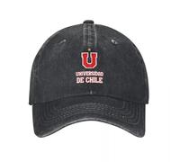RRCRUHG Cappello da Baseball Classico UniversiDe Chile Bianco Unisex Stile disex Washed Snapback Copa Chile Football Outdoor Regolabile Cotton Cotton
