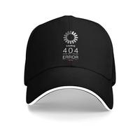 RRCRUHG Errore di Caricamento del Berretto da Baseball Classico 404 Sun Spring Casual Trucker per Uomini Escursionismo per Adulti Pesca Snapback Regolabile per Sport in Cotone Adatto Cappello