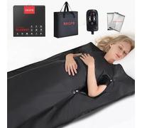 RRGFB Coperta Sauna a infrarossi, Coperta per Sauna Portatile per disintossicazione, Sauna Personale per Relax Domestico, Timer da 1 a 60 Minuti, intervallo di Temperatura da 30 a 70 °C, 1,8 m x 0,8