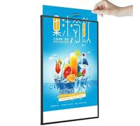 RRHCW Cornice luminosa per poster a LED, cornice ultra sottile da parete, in vetro temperato, lavagna per menù retroilluminata per ristoranti, negozi, bar, insegna illuminata, formato A3