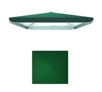 RRHCW Telo Ricambio per Ombrellone da Giardino, Rettangolare E Quadrata, Copertura per Ombrellone 3mx3m 2mx2m 2,5x3,2m, Tessuto di Ricambio UPF 30+, per Ombrellone da Esterni-Green||3.2x2.5m