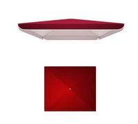 RRHCW Telo Ricambio per Ombrellone da Giardino, Rettangolare E Quadrata, Copertura per Ombrellone 3mx3m 2mx2m 2,5x3,2m, Tessuto di Ricambio UPF 30+, per Ombrellone da Esterni-Red1||2.5x2.5m