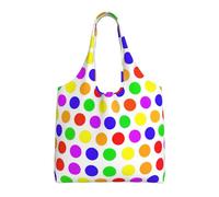 RRhgipp Bella Polka Dot Donne Canvas Tote Borse a Spalla Borsa da Lavoro Borsa Riutilizzabile Drogheria Shopping Bags Borse Da Donna