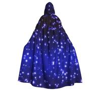 RRhgipp Bright Stars mantello con cappuccio lungo mantello triste mietitore vampiro strega carnevale Halloween mago costume 147,3 cm