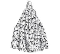 RRhgipp Carino Baby Penguins Sketch Adulto Mantello con Cappuccio Lungo Mantello Tristo Mietitore Vampiro Strega Carnevale Halloween Mago Costume